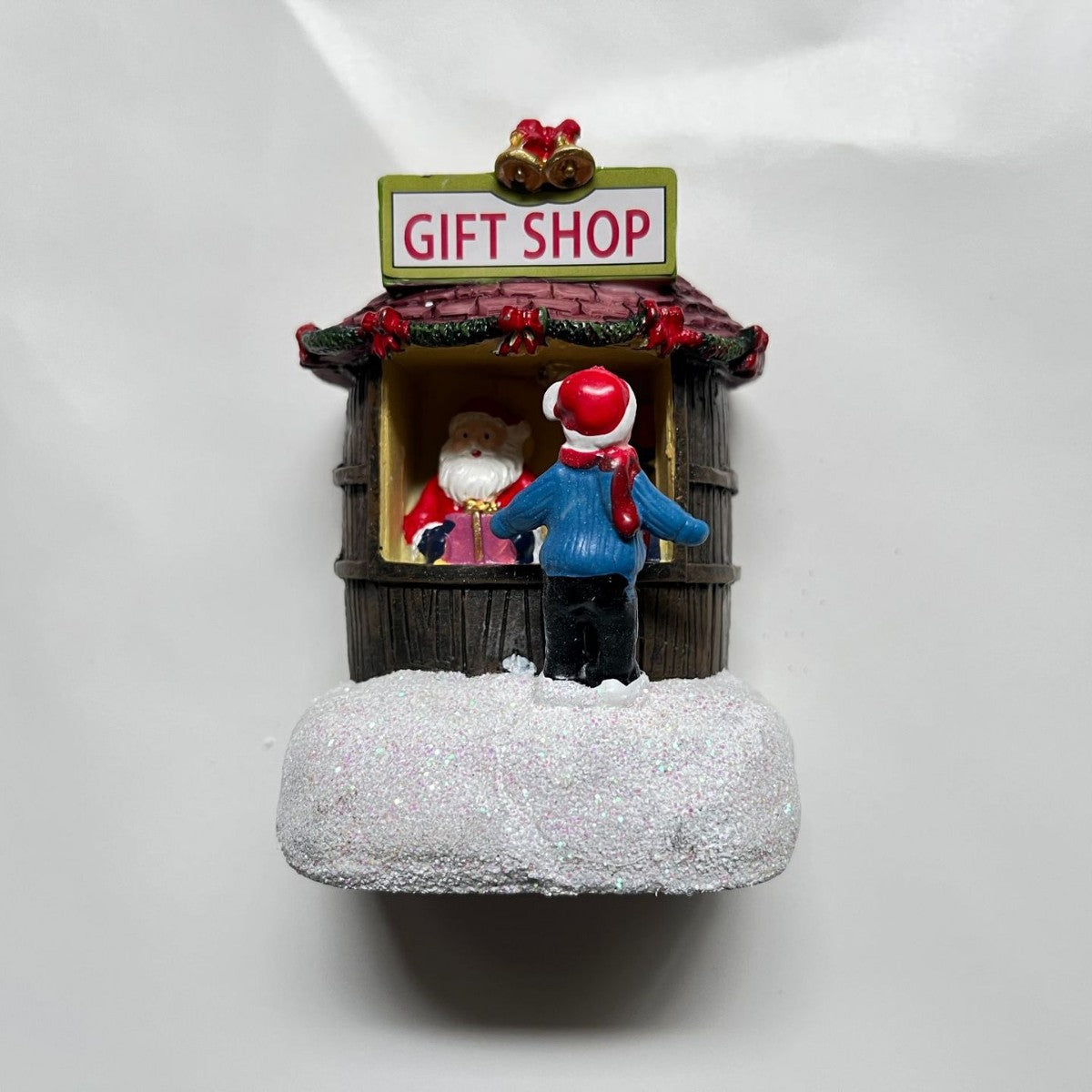 Ornement de Noël — Mini Maison en Résine, Boutique du Père Noël