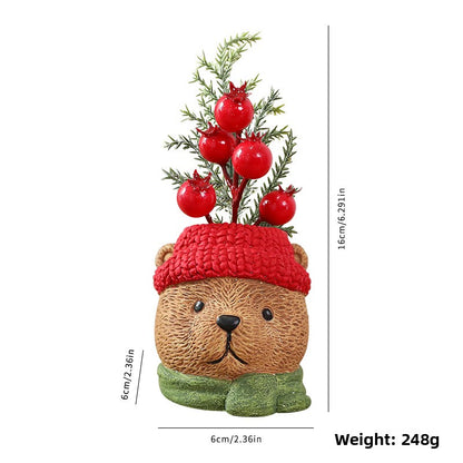 Ornement de décoration de Noël en résine, poupée gnome, Père Noël, bonhomme de neige.